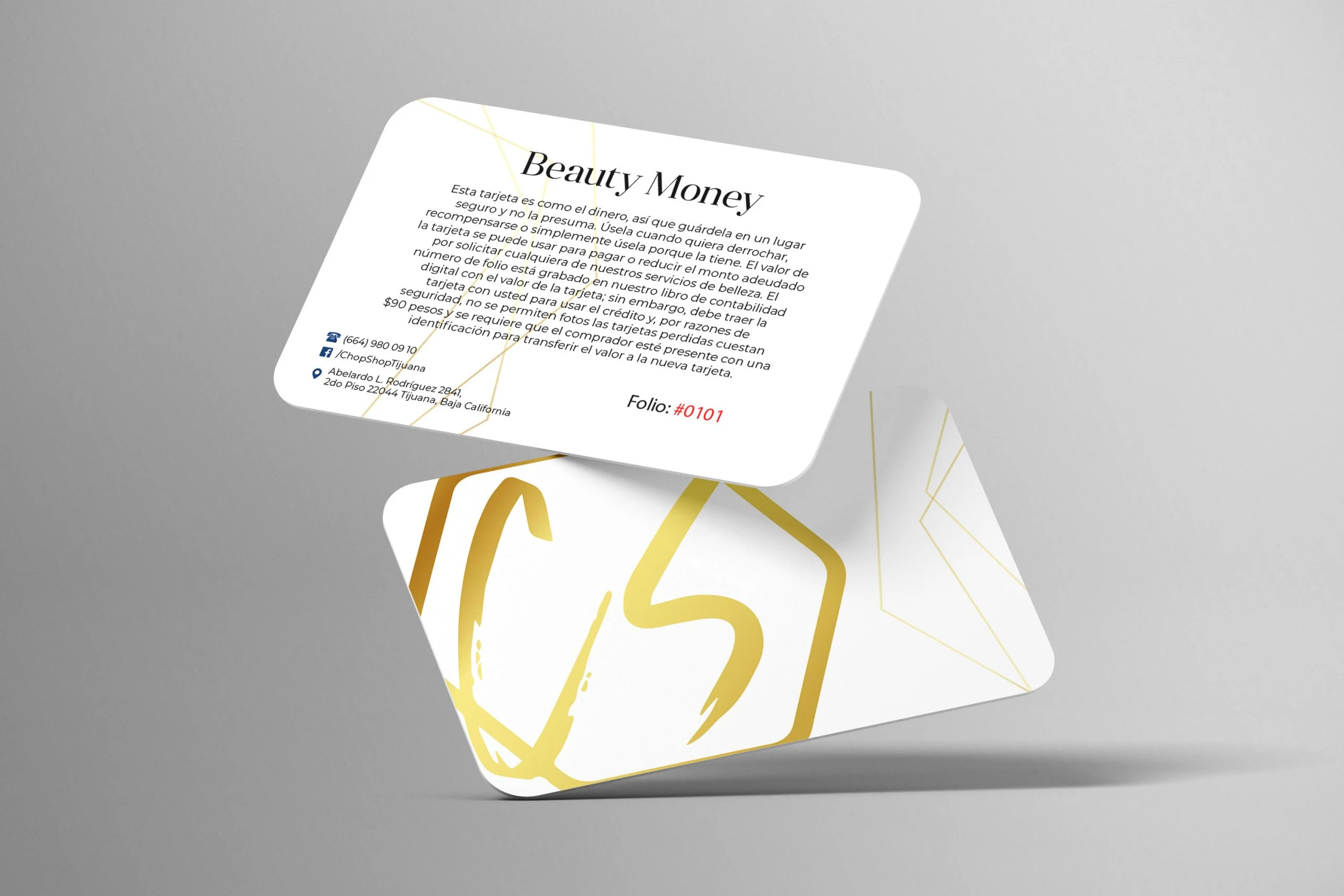 Tarjeta de Regalo Salon de Belleza