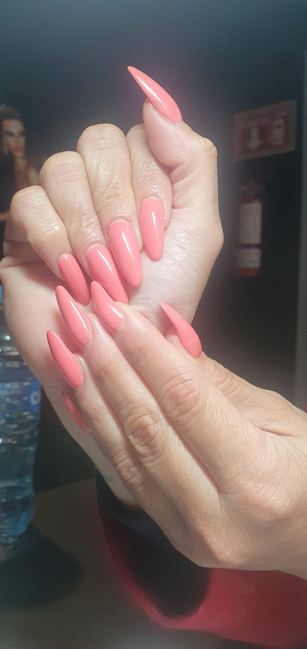 Uñas Lavander Gelish Tijuana Salon de Belleza Chop Shop