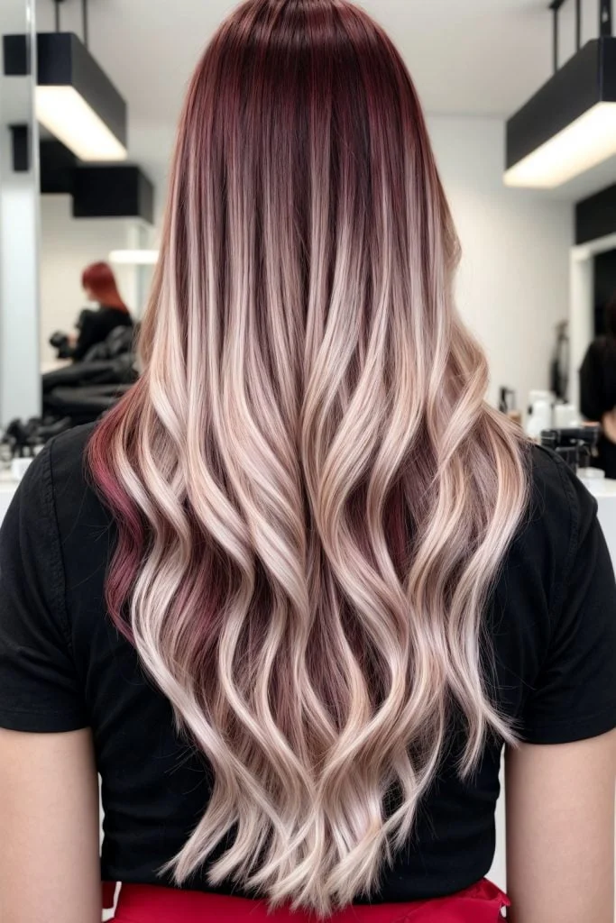 pelo ombre menta pastel