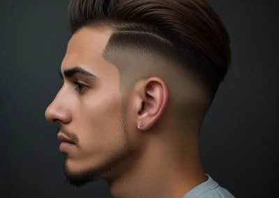Undercut Desconectado: Similar al undercut, pero con un contraste más dramático entre el cabello más largo en la parte superior y los lados afeitados o cortos, creando un aspecto audaz y distintivo.