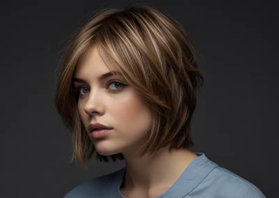 Cortes de Cabello Corto con Capas Tijuana Salon