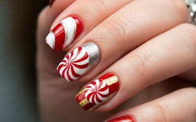 5 Estilos de Uñas Navideñas para Deslumbrar en el 2024