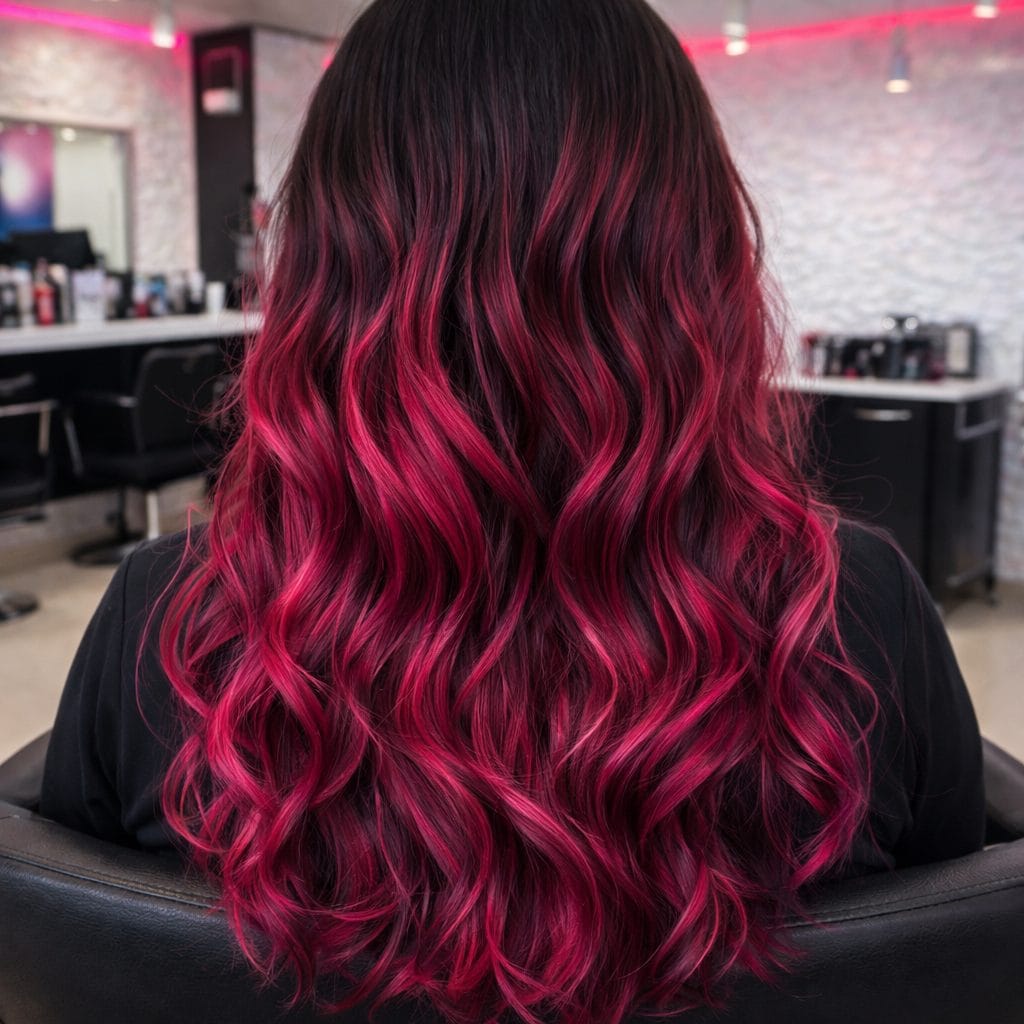 Mechas Viva Magenta Salon para Mechas en Tijuana